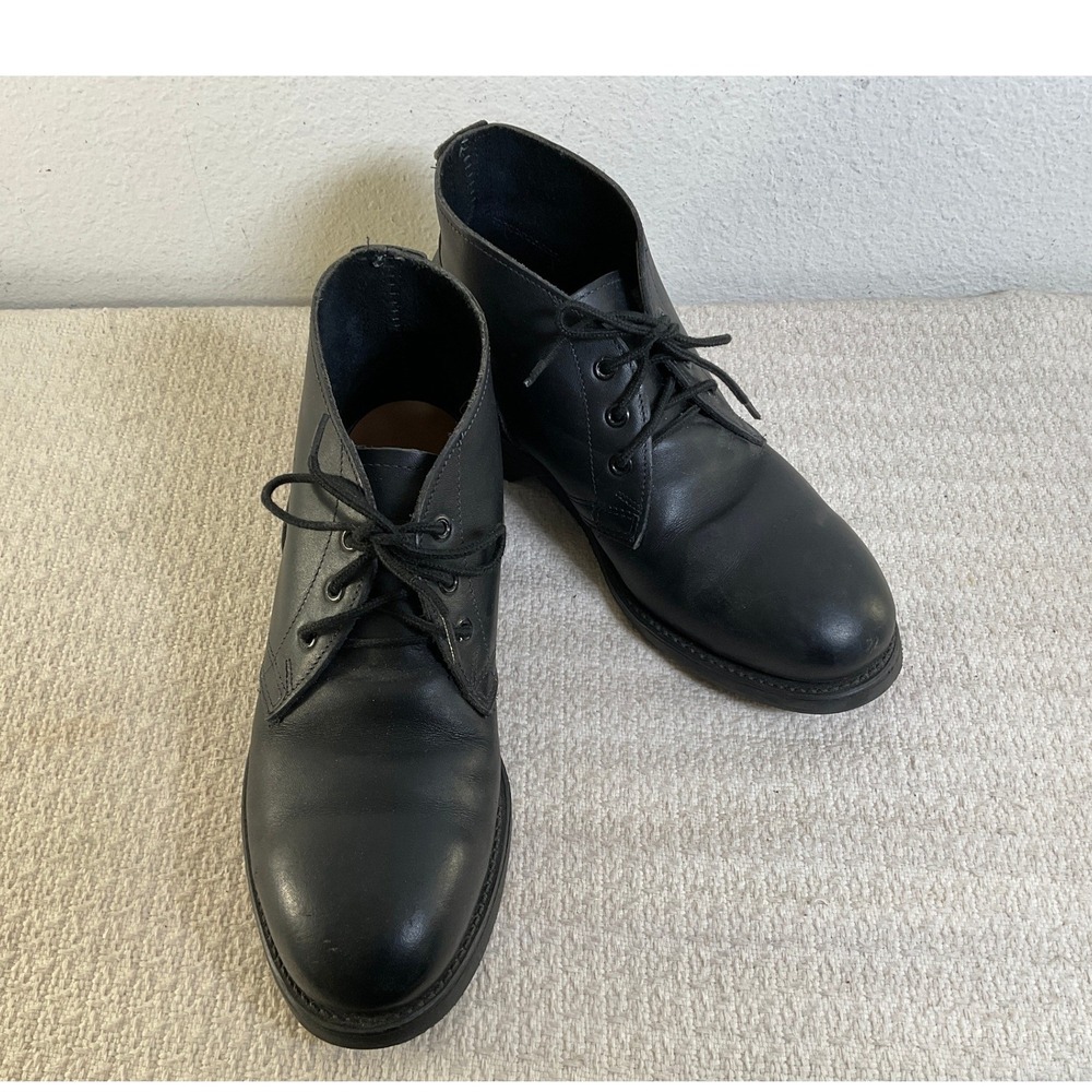 Biltrite Mens Black Leather Steel Toe Chukka Boots 6.5 Oil Resist ANSI Z41.1-91